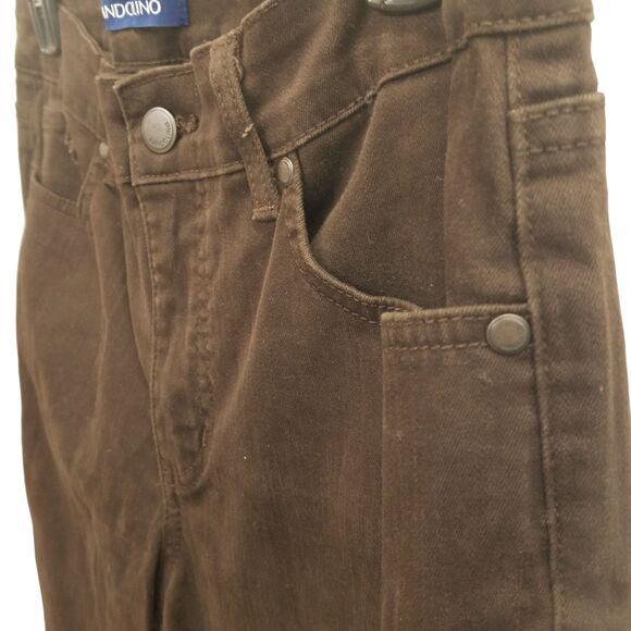 Bandolino Womens Size 8 Brown Solid Caroline Slim Fit Khaki Jeans - Picture 4 of 9